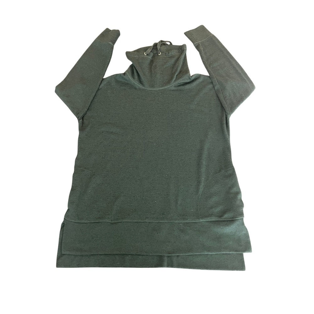Old Navy Active Go-Dry Funnel Neck Sweatshirt Large Green Pockets L (1133)